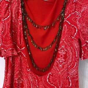 Lulus backless chains dress